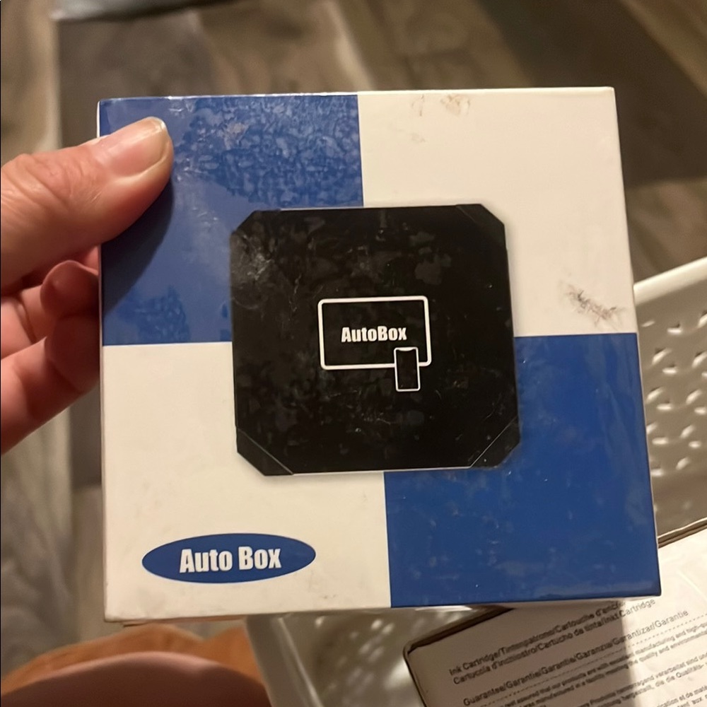 Auto Box Black and Blue Device